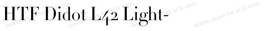 HTF Didot L42 Light字体转换